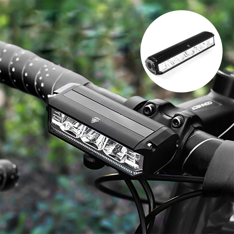 Cykellygte Med 180° Bred Belysning Og USB-Genopladeligt Batteri