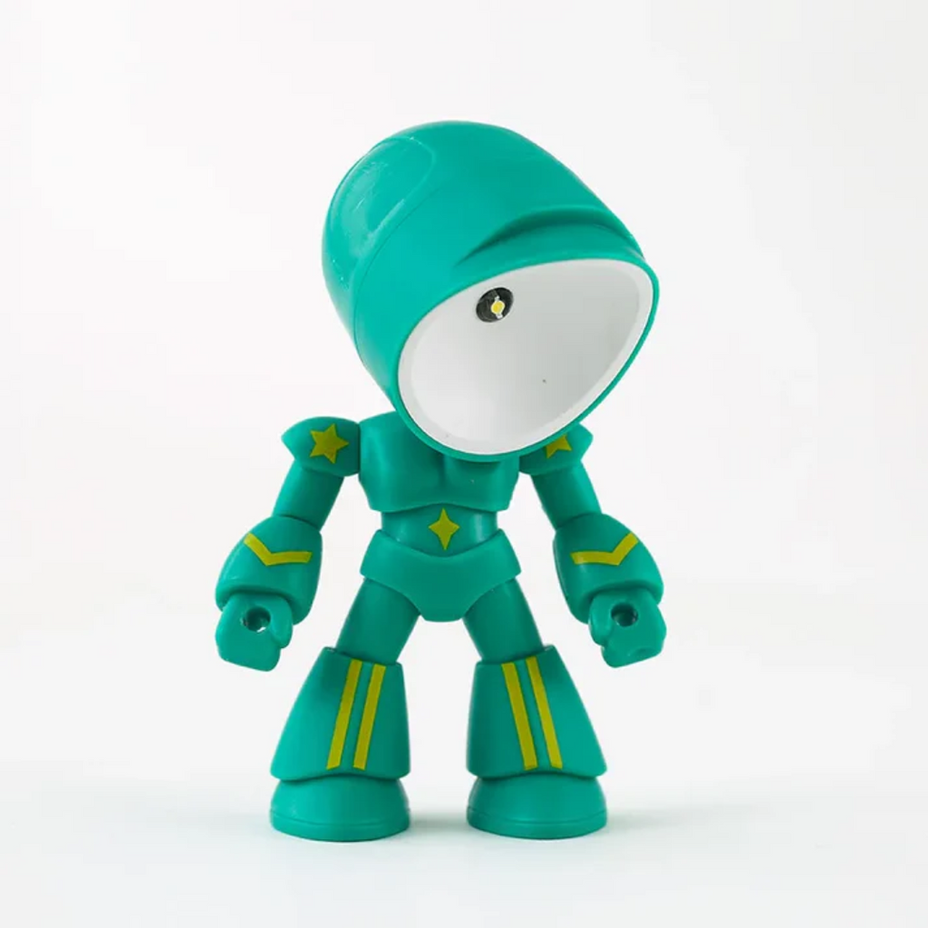 Bordlampe med Robotform og Varm Ledglød