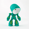 Bordlampe med Robotform og Varm Ledglød
