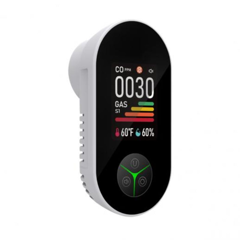 Plug‑in Kuliltealarm med Lcd‑Visning og Kontinuerlig Indendørs Overvågning