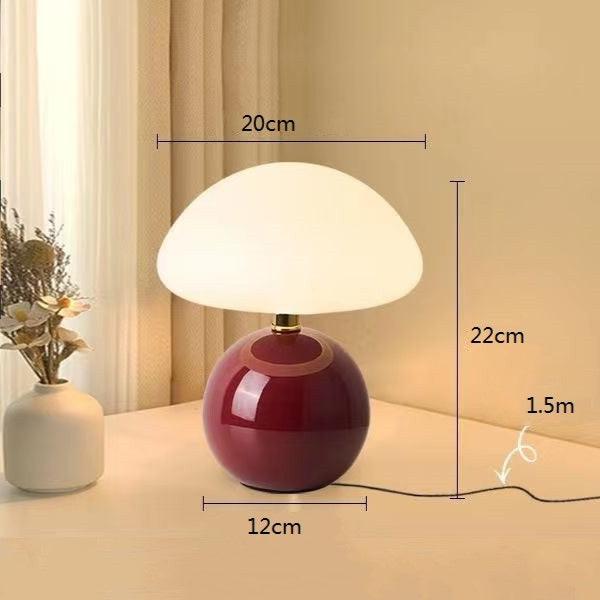 Keramisk Bauhaus Bordlampe med Blød Ambientelys
