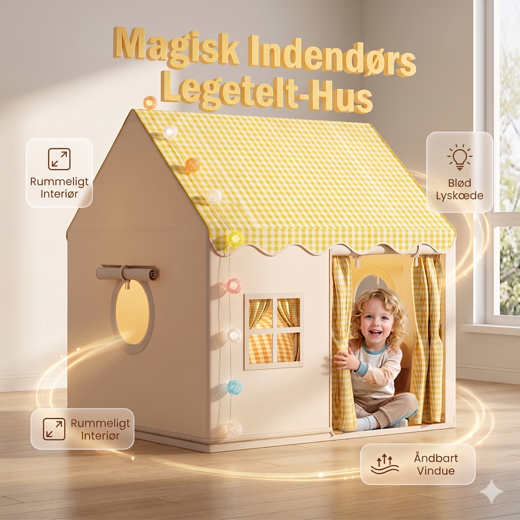 Legetelt til Børn med Rummelig Indretning og Magiske Dekorationer