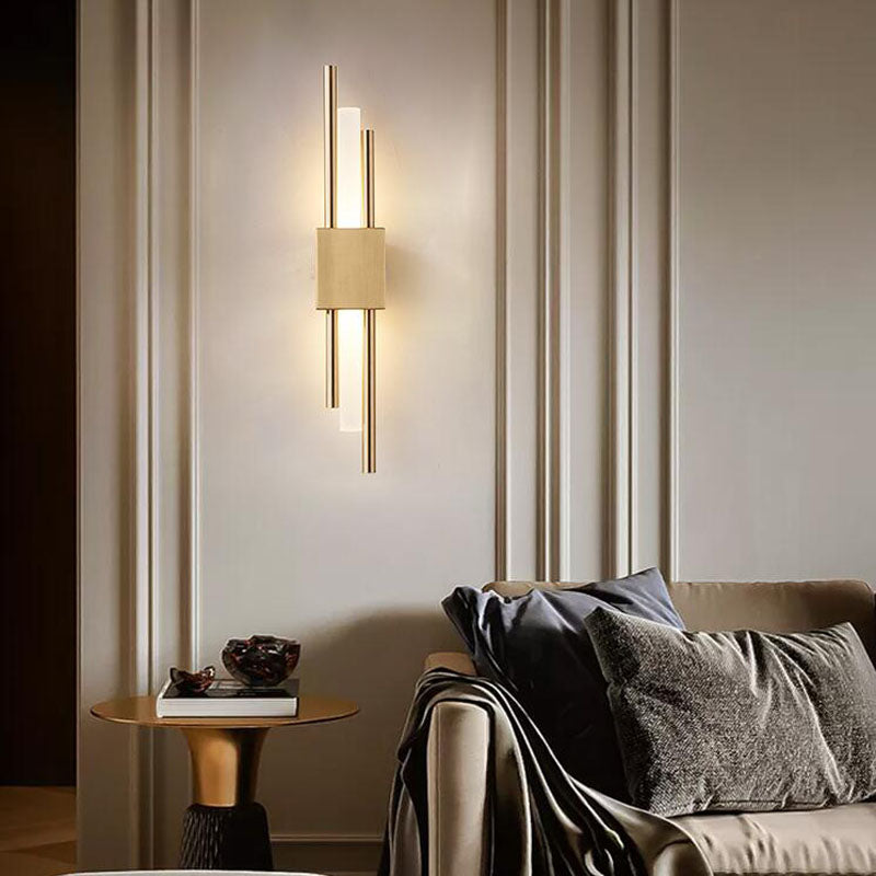 Moderne LED Væglampe med Slankt Design og Dæmpbar Funktion