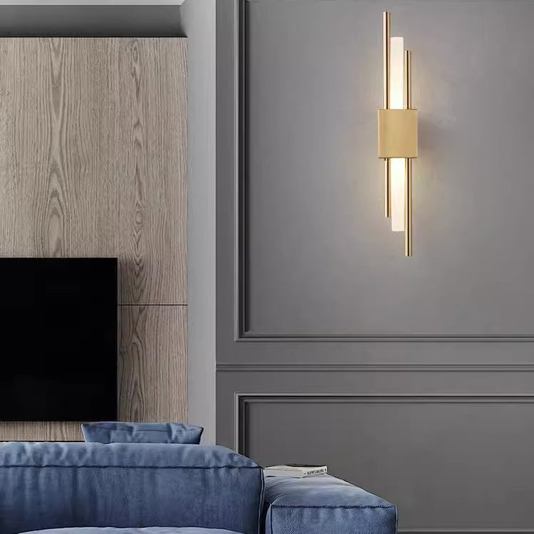 Moderne LED Væglampe med Slankt Design og Dæmpbar Funktion