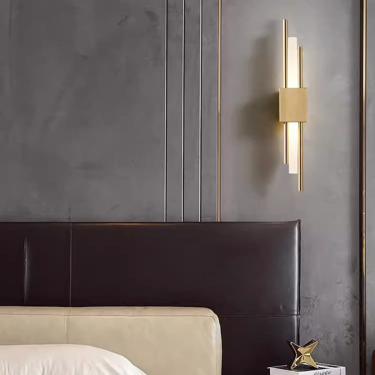 Moderne LED Væglampe med Slankt Design og Dæmpbar Funktion