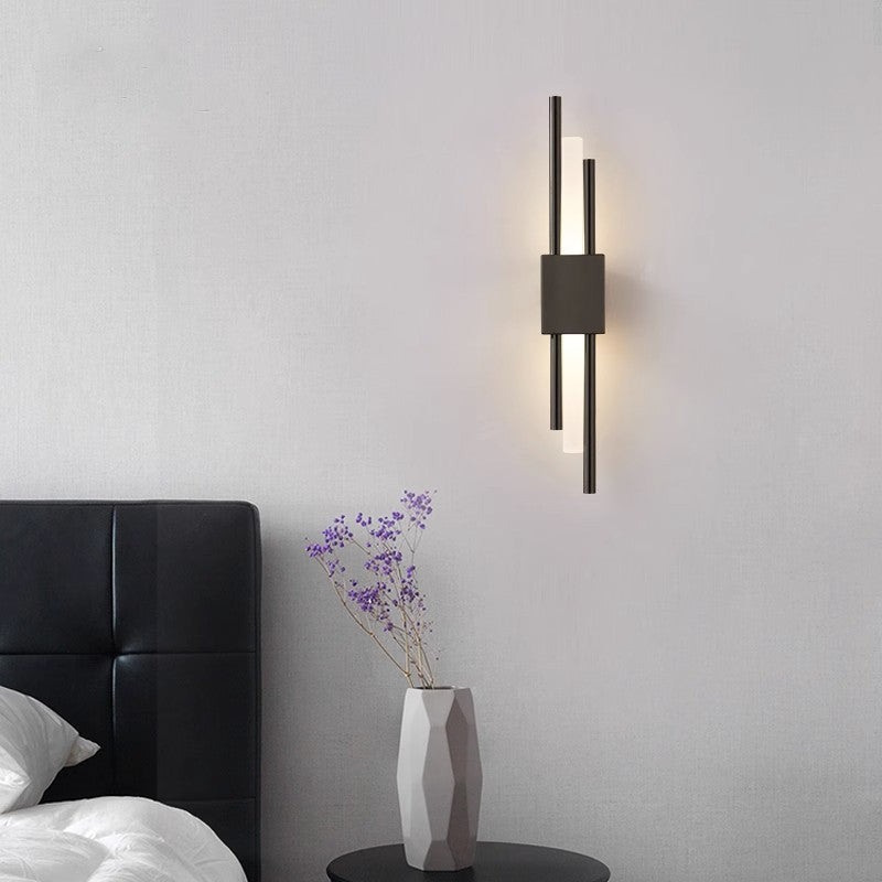 Moderne LED Væglampe med Slankt Design og Dæmpbar Funktion