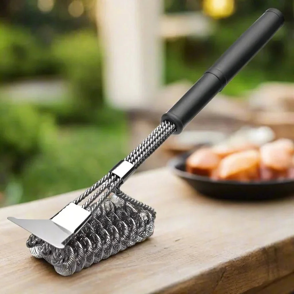 Effektiv Grillbørste uden Metalbørstehår med Skraber