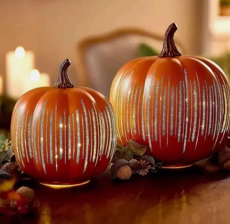Græskarlampe Til Hygge Og Festlig Stemning I Efterår Og Halloween