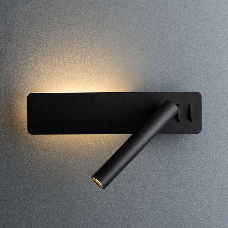 Moderne LED Væg‑Og Læselys Med Justerbart Design Til Fleksibel Brug