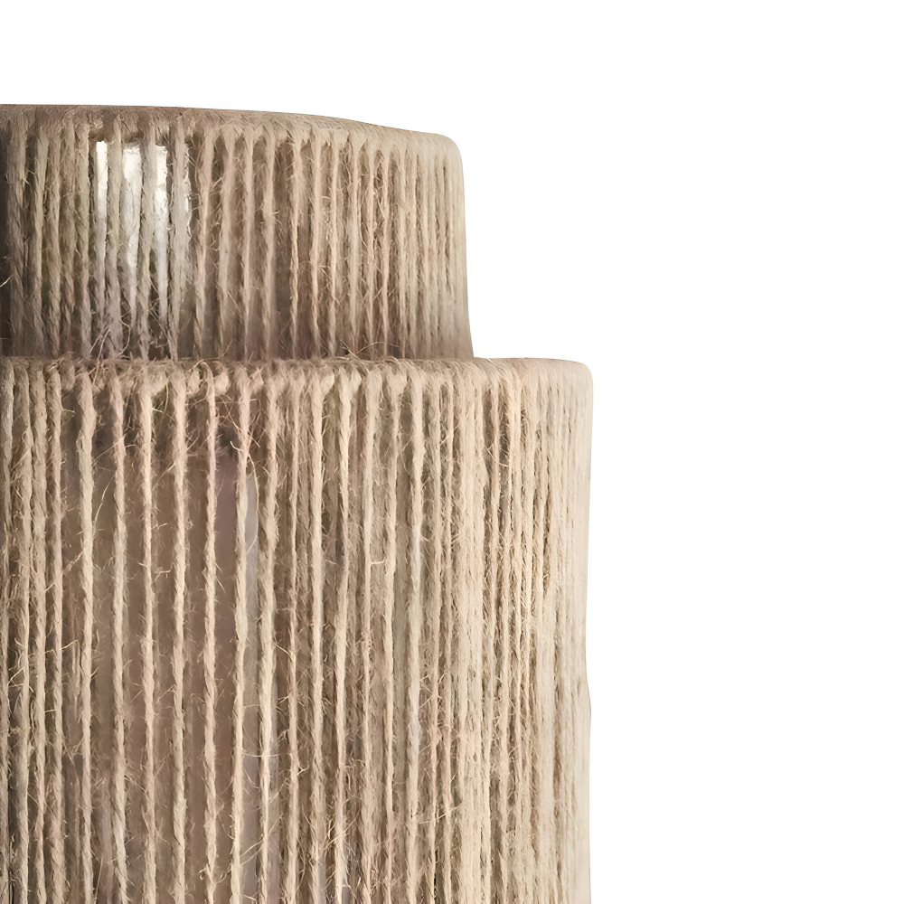 Boheme Væglampe Med Rattan Lampeskærm Og Naturinspireret Design