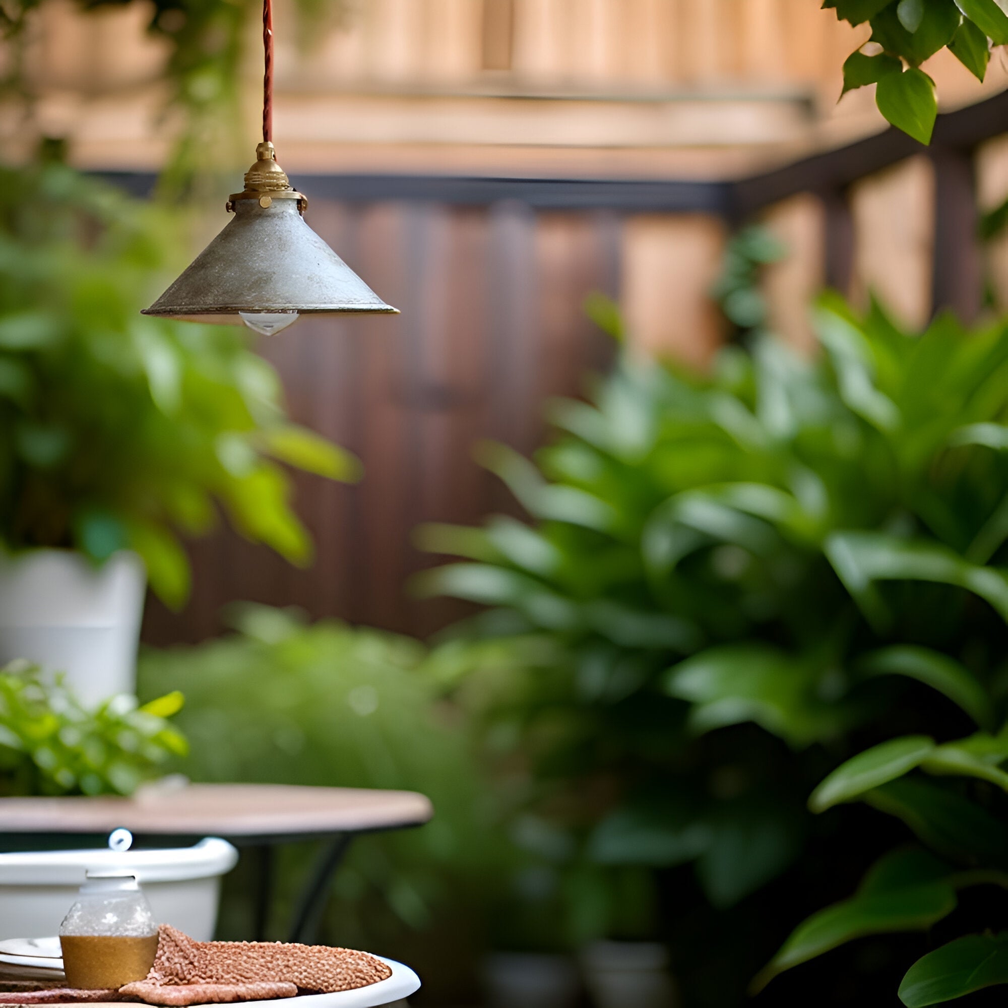 Industriel Metal Pendellampe Med Konisk Form Til Varm Vintage Belysning