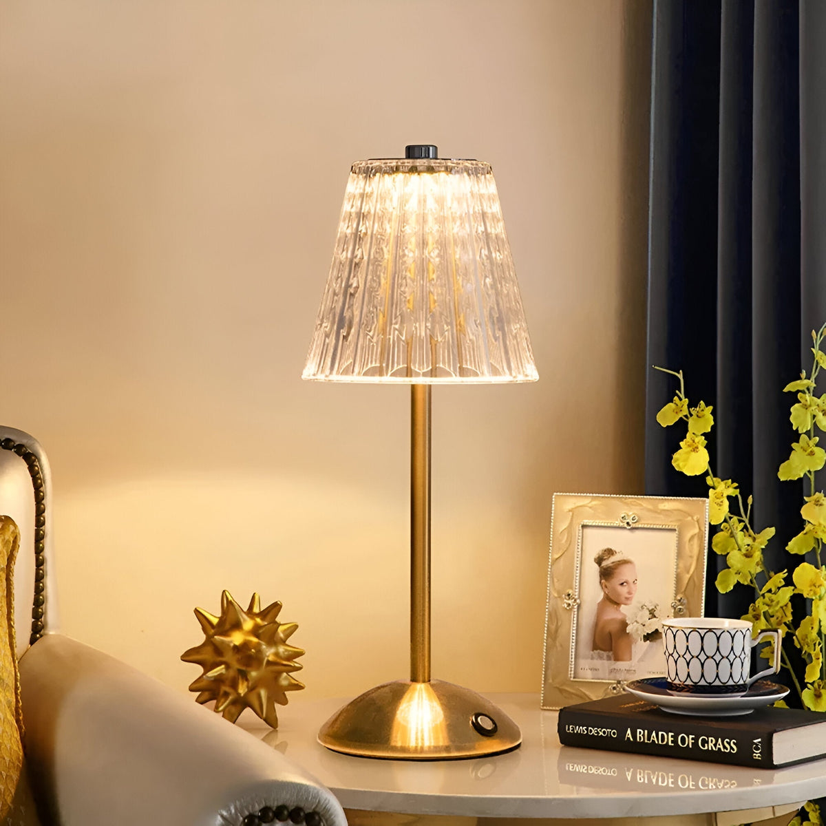 Draadløs Vintage Bordlampe Til Stemningsfuld Belysning