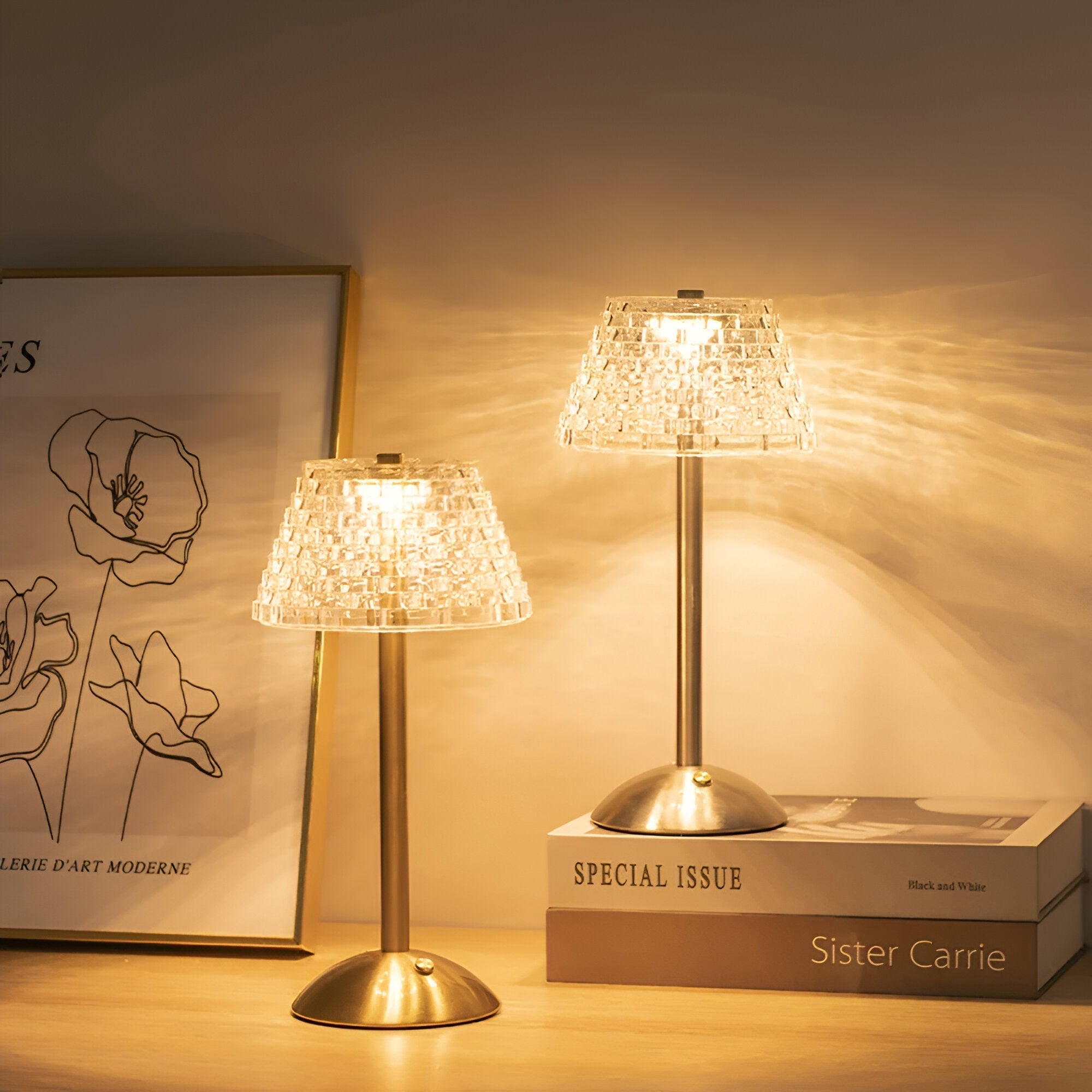 Draadløs Vintage Bordlampe Til Stemningsfuld Belysning