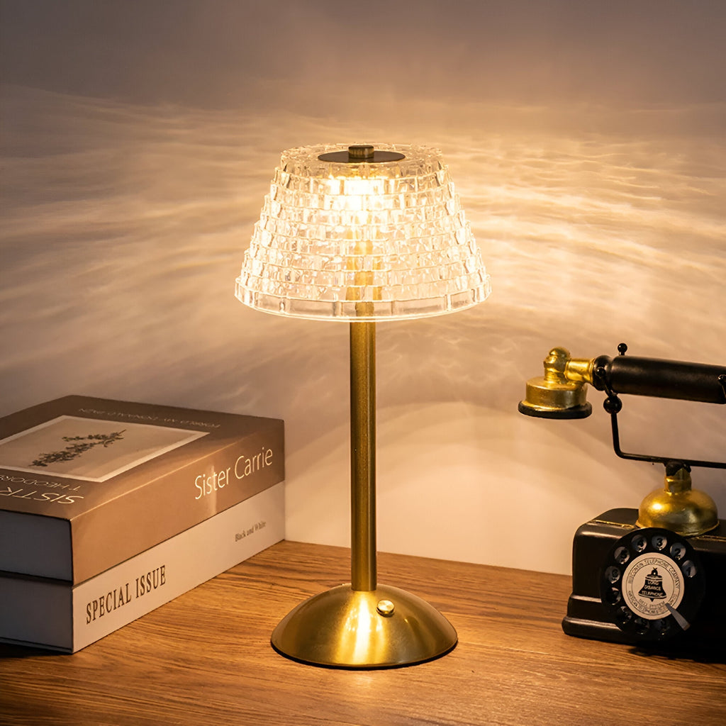 Draadløs Vintage Bordlampe Til Stemningsfuld Belysning