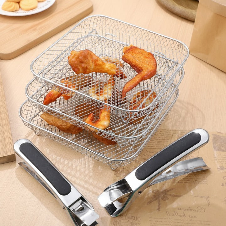 Stabelbare Airfryer Kurve Til Effektiv Og Smagfri Madlavning