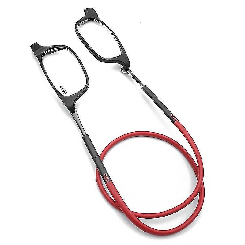 Magnetisk Læsebrille Med Ultralet Design Og Praktisk Nakkesnor Til Moderne Håndfri Læsning