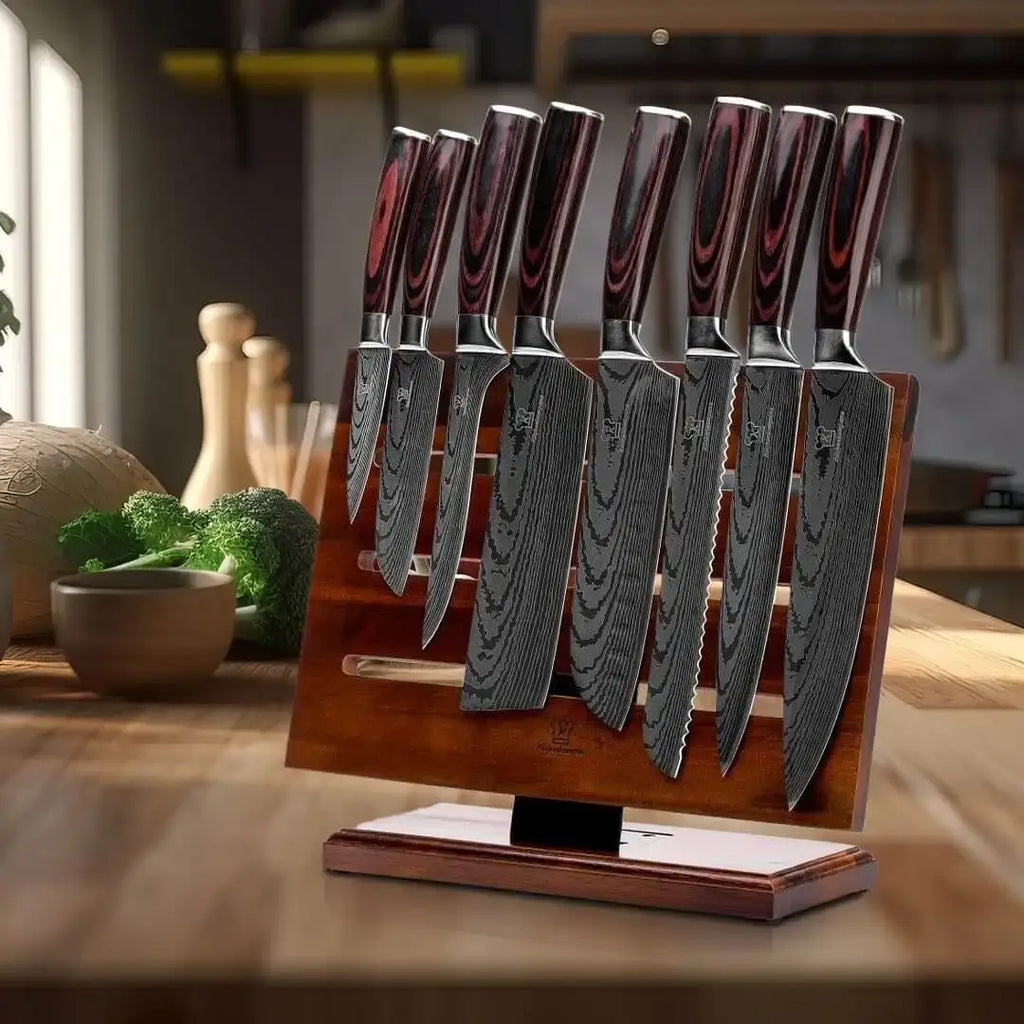 Japansk Inspireret Kokkeknivsæt til Præcis Skæring