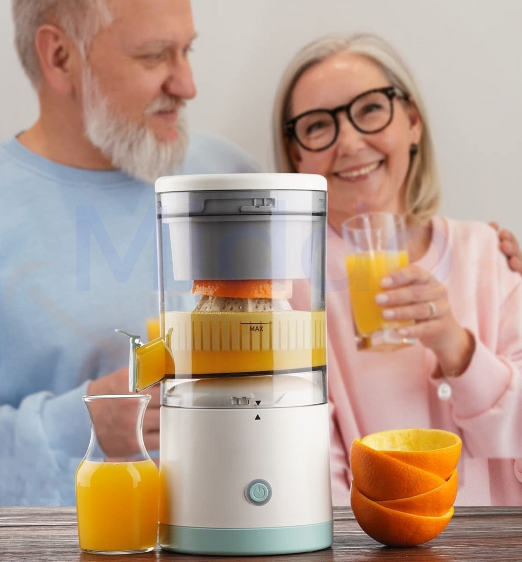 Elektrisk Citruspresser i Rustfrit Stål Med Trådløst Design