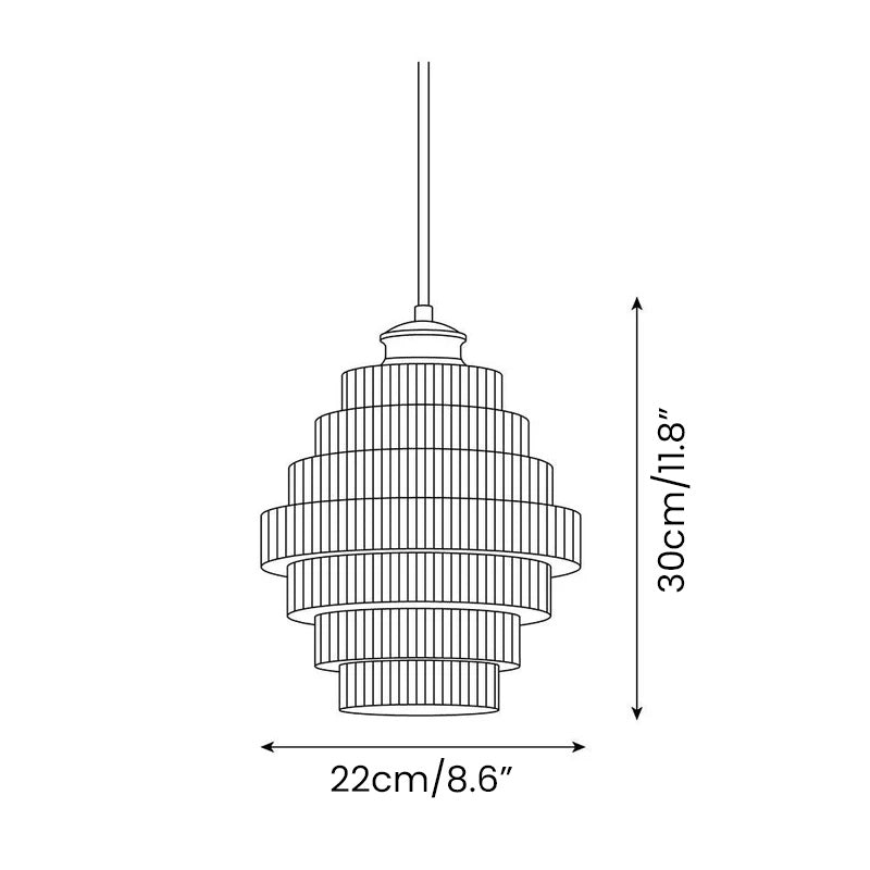 Loftlampe Flaskeform Glas Metal Klassisk Indre Belysning