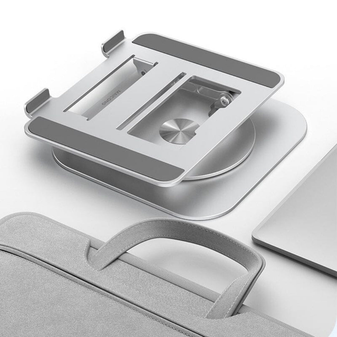 360° Roterbar Laptop- og Tabletstander i Aluminium
