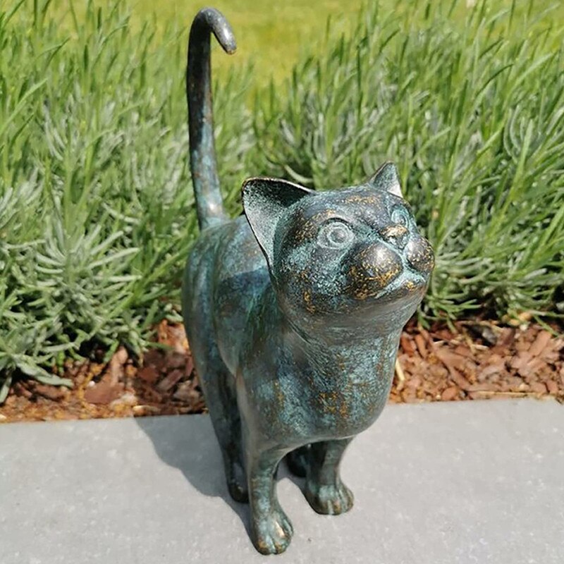 Dekorativ Kattestatue i Resin til Have og Terrasse