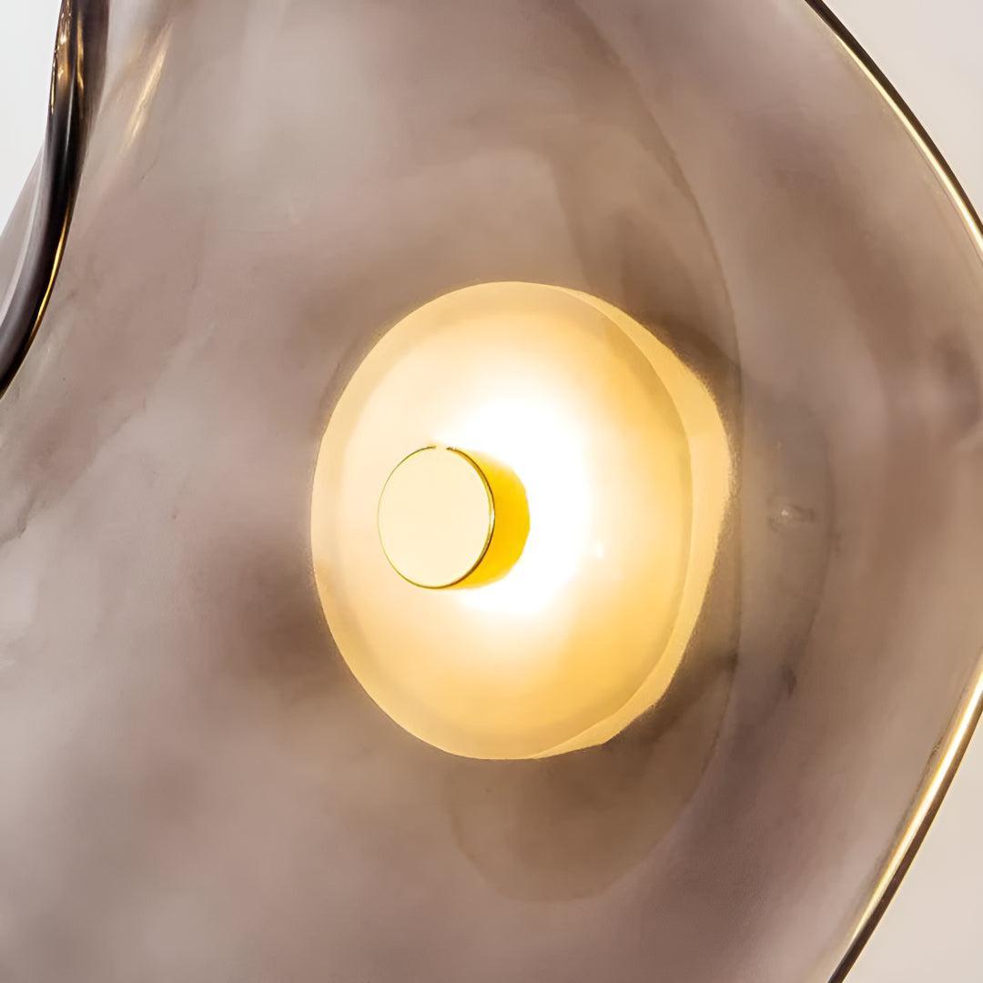 Moderne Glas Væglampe med Blødt LED Ambientelys
