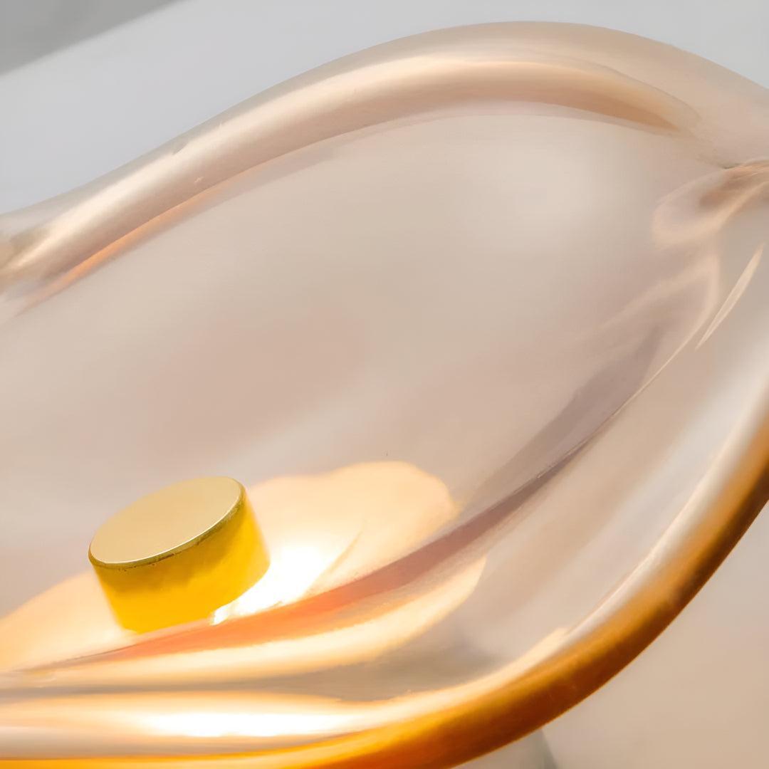 Moderne Glas Væglampe med Blødt LED Ambientelys
