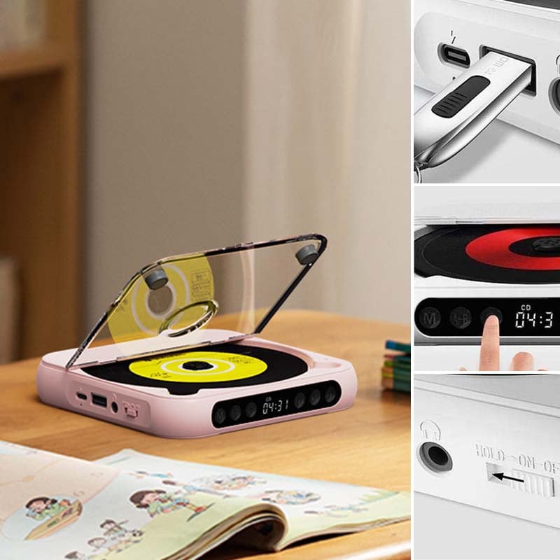 Draagbar CD Afspiller Med Bluetooth Og Kompakt Design