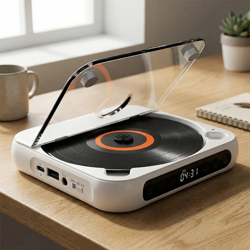 Draagbar CD Afspiller Med Bluetooth Og Kompakt Design