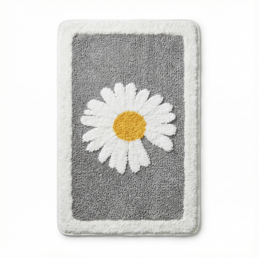 Bademåtte med Blomsterdesign og Nordisk Blødhed
