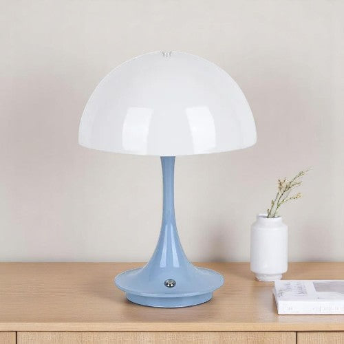 Bordlampe med Organisk Form og Trådløs Ledbelysning