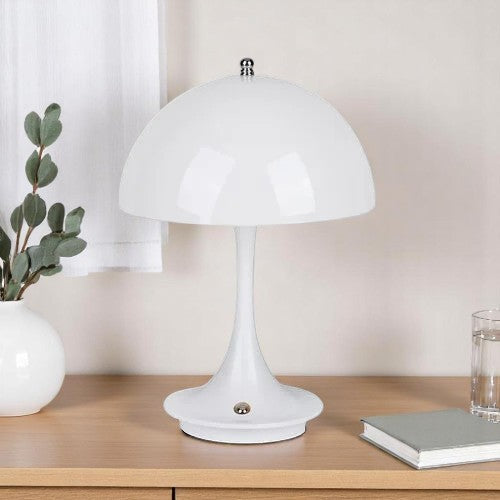 Bordlampe med Organisk Form og Trådløs Ledbelysning