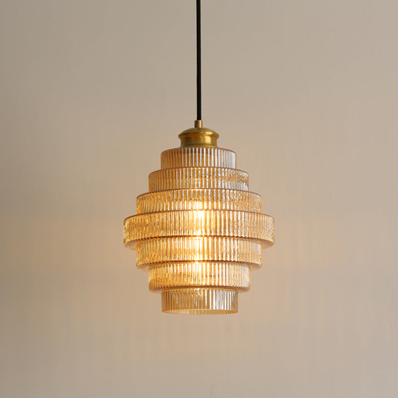 Loftlampe Flaskeform Glas Metal Klassisk Indre Belysning