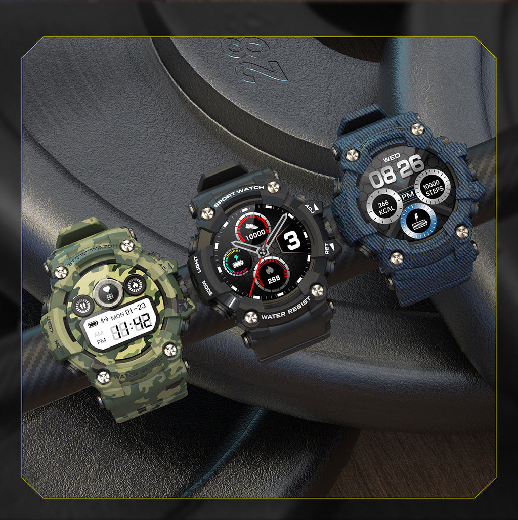 Smartwatch med Bluetooth-Opkald og 12 Sportsfunktioner