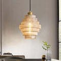 Loftlampe Flaskeform Glas Metal Klassisk Indre Belysning