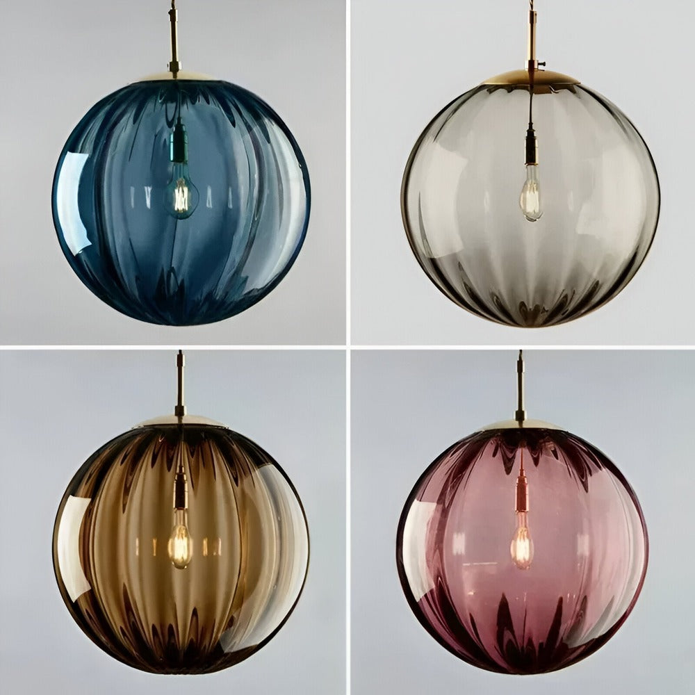 Nordisk Loftlampe Med Glasskærm Til Blød Harmonisk Belysning