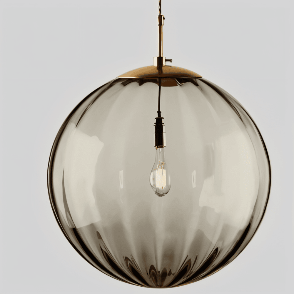 Nordisk Loftlampe Med Glasskærm Til Blød Harmonisk Belysning