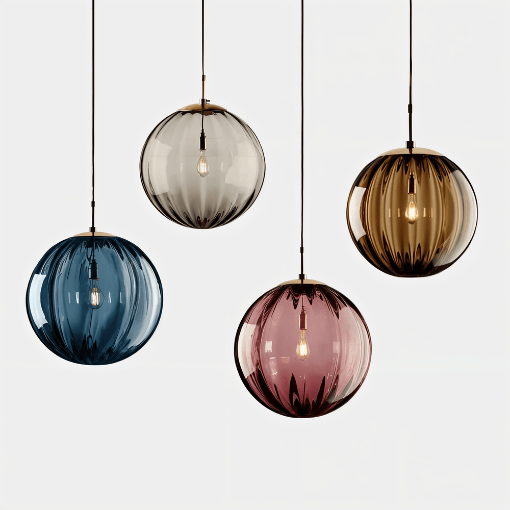 Nordisk Loftlampe Med Glasskærm Til Blød Harmonisk Belysning