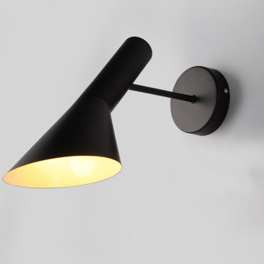Justerbar LED‑væglampe med Moderne Sort Design