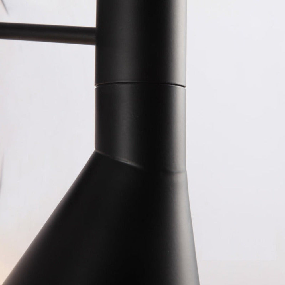 Justerbar LED‑væglampe med Moderne Sort Design