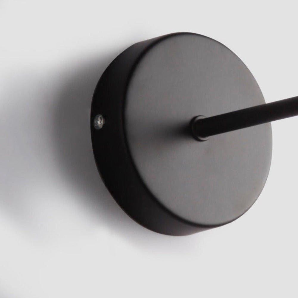 Justerbar LED‑væglampe med Moderne Sort Design