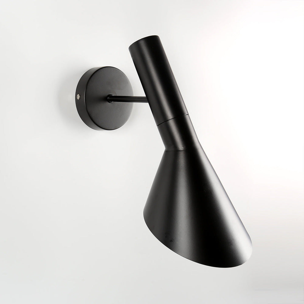 Justerbar LED‑væglampe med Moderne Sort Design
