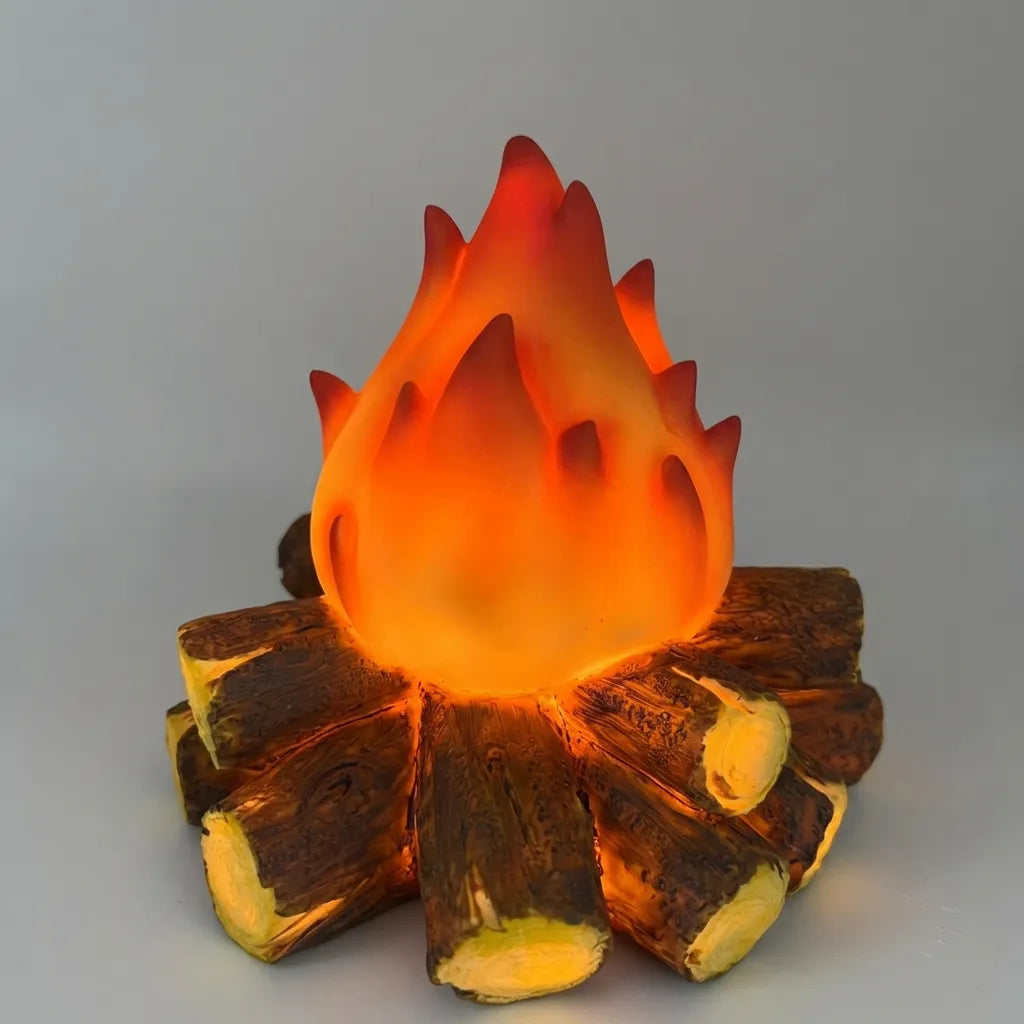 Lys Plast Flamme Effekt Design Med Batteridrift Og Trådløs Placering