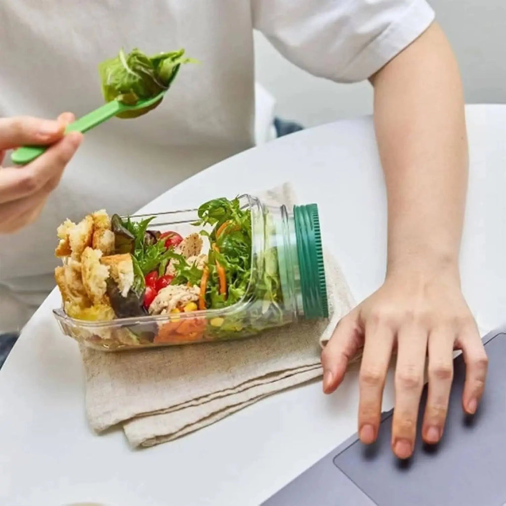 Salatbeholder med Lagdelt Opbevaring og Tæt Lukning