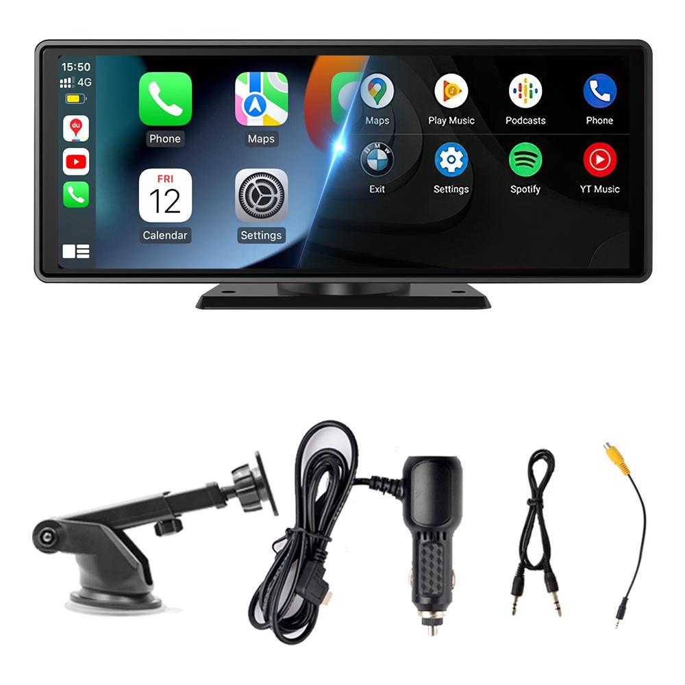 IPS Multimedieafspiller med Trådløs Smartphoneintegration og Bakkamera Support
