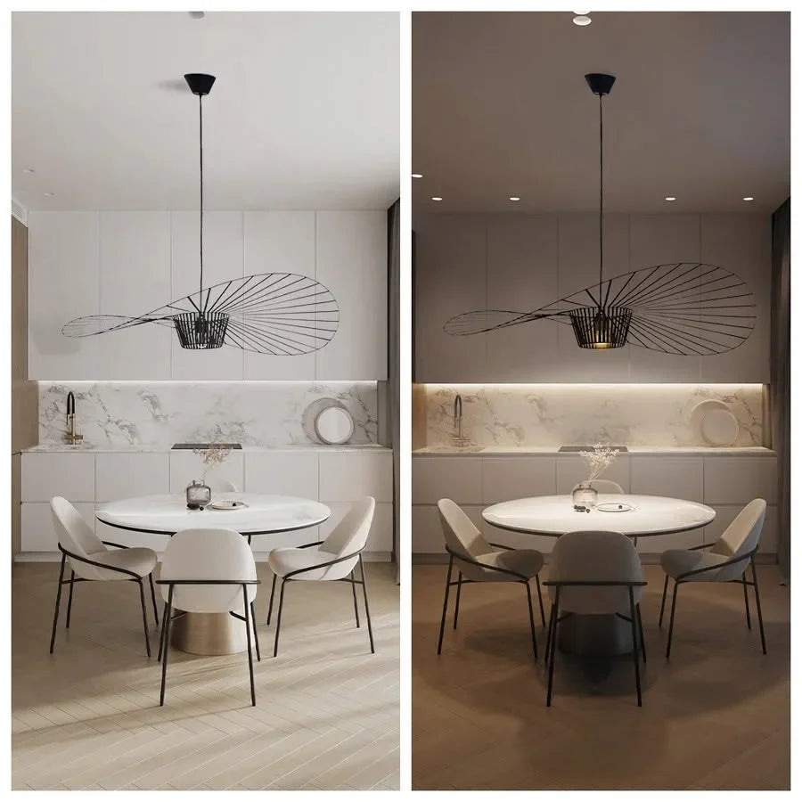 LED Pendellampe Med Svævende Design Og Moderne Silhuet