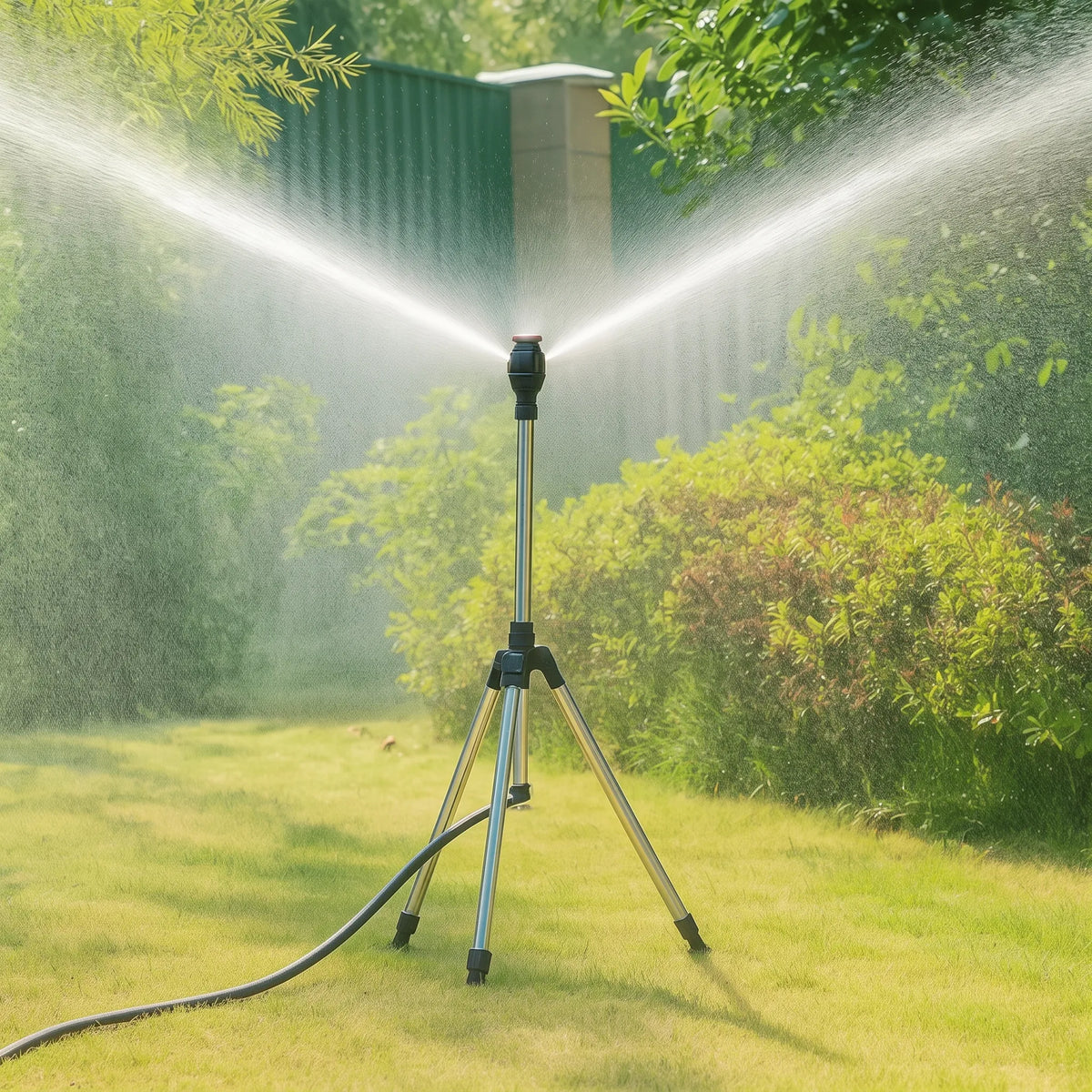Roterende Havesprinkler På Stativ Med Justerbar Höjde