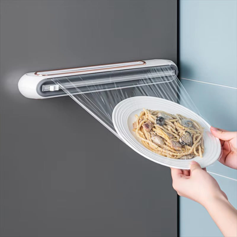 Magnetisk Foliedispenser med Præcisionssnit og Stabil Indendørs Køkkenplacering