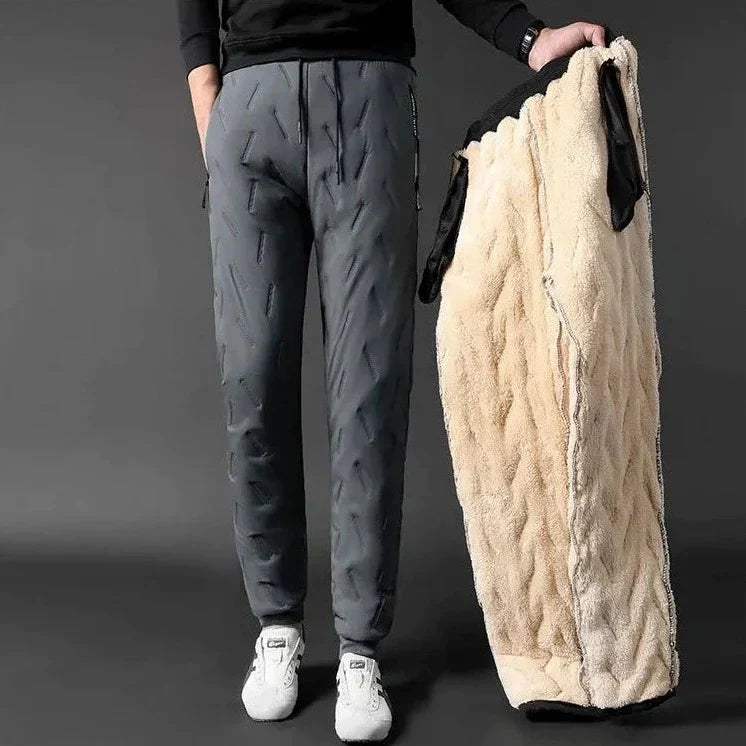 Unisex Fleece Joggingbukser med Varmt For