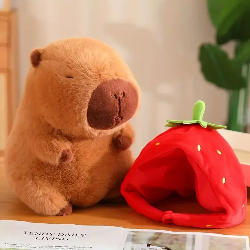 Sød Capybara Bamse i Blødt Plys til Børn og Voksne